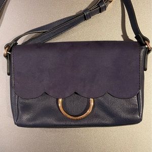 Navy Blue magnetic closure, LC Lauren Conrad purse